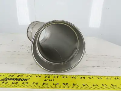 6" Stainless Steel 45° Elbow Rolled Ends Quick Connect