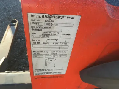 Used TOYOTA 8BWS10 Misc Forklifts Michigan US | Miedema Asset Management Group #1443971