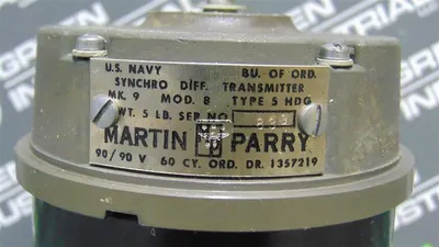Martin Parry 5HDG Synchro Differential Transmitter Mk 9 90/90V Used