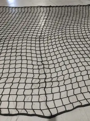 M3000BK | InCord  Knotless Netting 4" Square Holes 2" Web Border 26.25ft x 12ft - Used