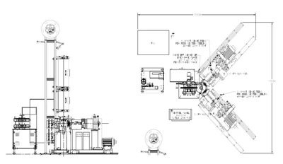 Hose Extrusion Line Duplex 1.5" Extruders