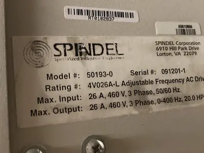 Used SPINDEL 50193-0 4V026A-L Industrial Controls | Surplus Asset Holdings #1221762