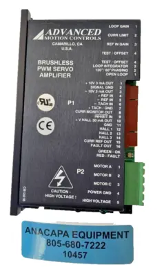 Advanced Motion Controls B12A6F-SE1 Servo Drives & Amplifiers | ANACAPA EQUIPMENT BROKERS, INC (1)