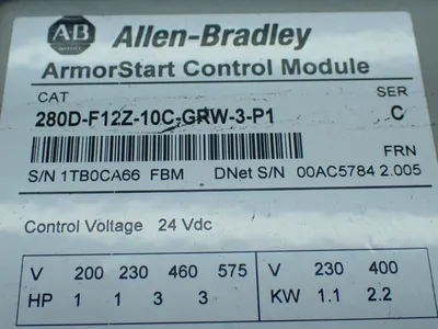 Used ALLENBRADLEY 280DFN10R Starters Ohio US | HGR 24 #838793