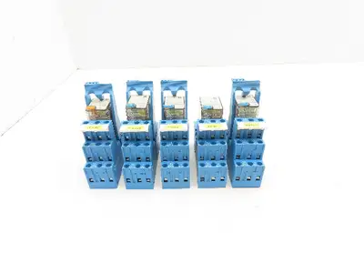 Finder 55.33.9.024.0010 Terminal Relay Socket 24V Coil Lot of 5
