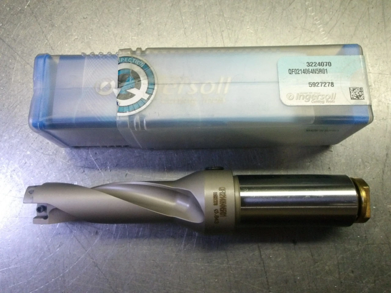 Ingersoll .843" Coolant Thru Indexable Drill 1" Shank QF0214064N5R01 (LOC354)
