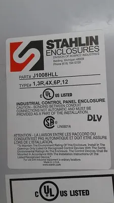Used STAHLIN _UNKNOWN_ Electrical Panels | ND Industrial Surplus #1225163