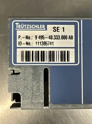 Used Trutzschler TRUTZSCHLER SE1 Industrial Controls South Carolina US | Palmetto Automation #1160016