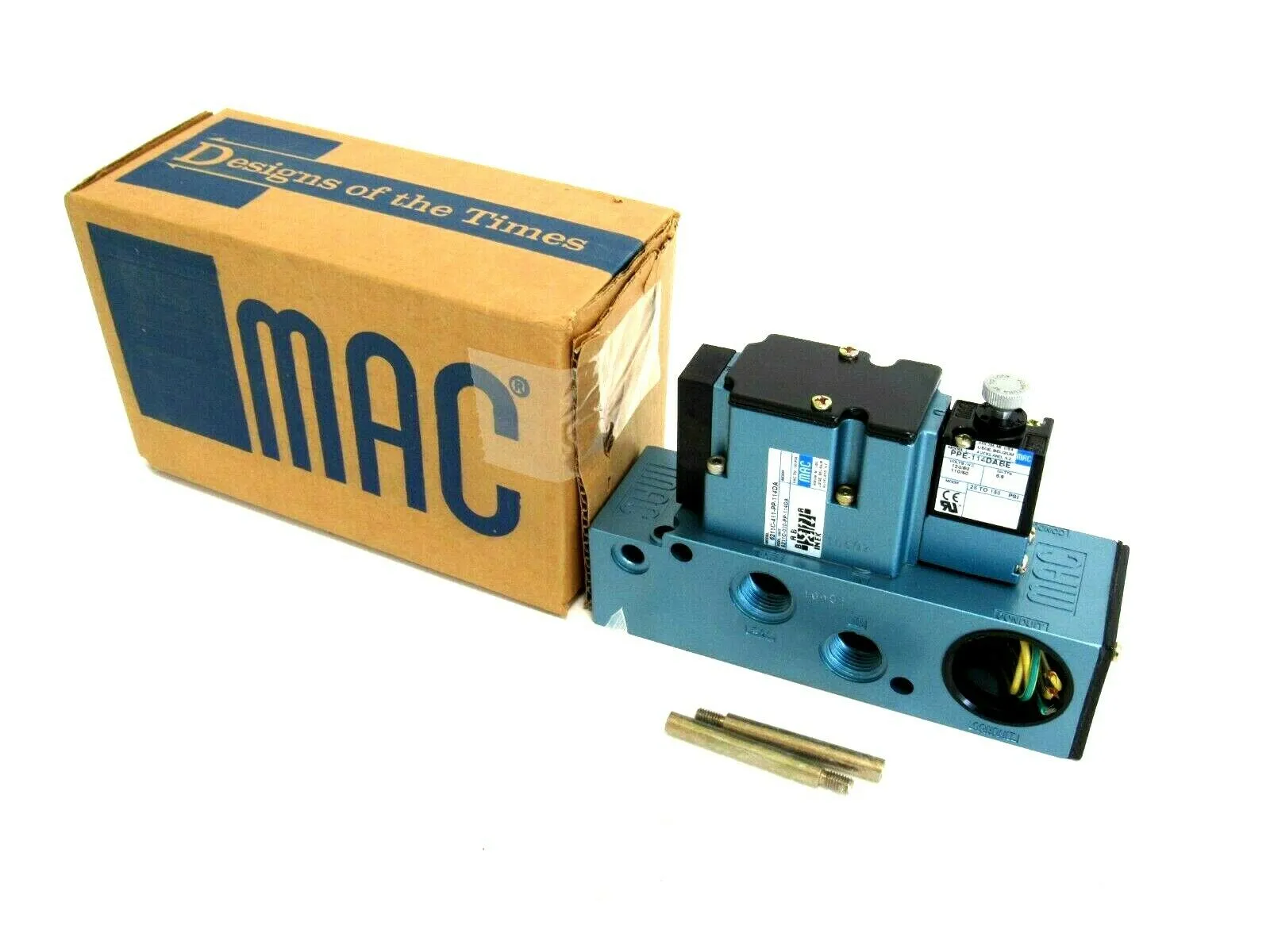 NEW MAC VALVES 6211C-411-PP-114DA SOLENOID VALVE 6211C411PP114DA 17900