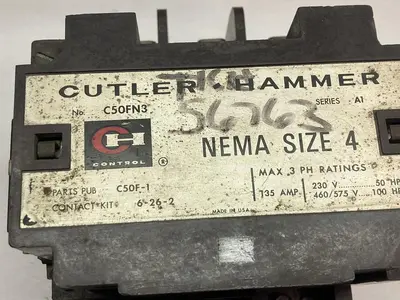 Used CUTLER-HAMMER C50FN3 Industrial Controls Ohio US | Surplus Asset Holdings #1241965