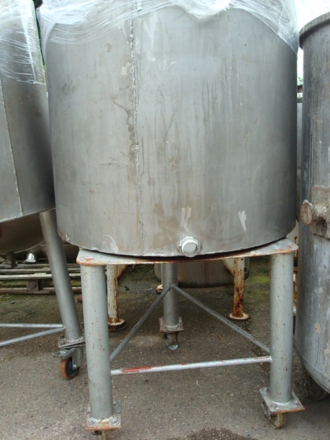 450L S/S Open Top Trolley Tank