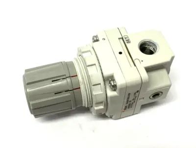 Used SMC Modular Vacuum Regulator 1/4" NPT Ports Air Pressure Regulators Michigan US | Maverick Industrial Sales #1389638