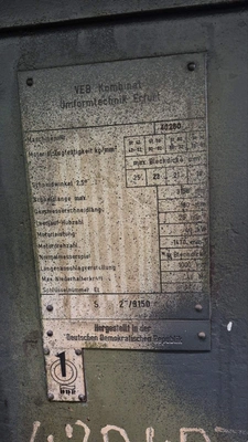ERFURT Guillotine Shear, in very good working condition, visible under power, POA