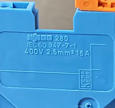 WAGO 280-876 Conductor Through Terminal Block - Lot of 83. Loc3C-2