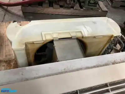 Wall Heater make and model unknown with slight exterior damage