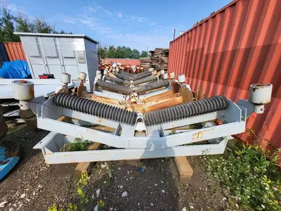 8ft. Conveyor V-Return Idler w/ Rubber Rollers