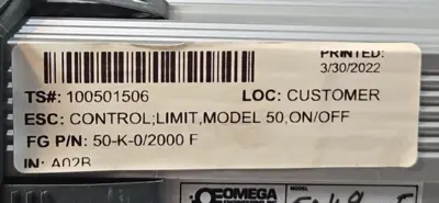Omega 50-K-0/2000F Limt Controller Model 50 (BIN221)