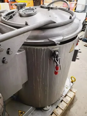 (2) Rousselet Robatel DRC 60 Vx AV 1S man vertical peeler centrifuges, 316L SS.