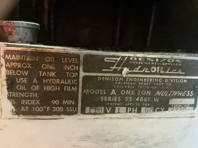 Used DENISON 254861W Hydraulic Presses Ohio US | HGR 24 #1304898