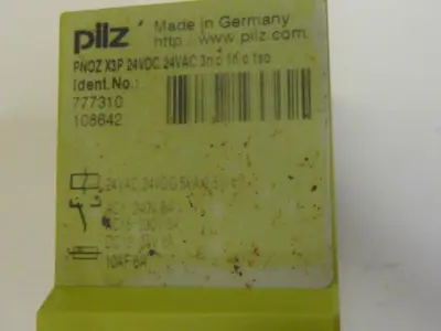 USED PILZ PNOZX3P24VDC24VAC3N/O1N/C1SO