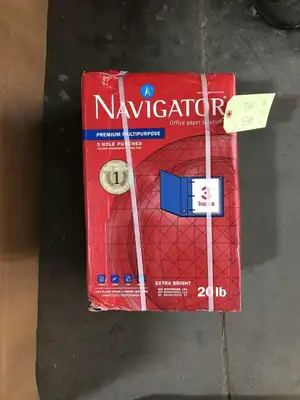 Navigator 8.5″ X 11″ 3-Hole Punched Multipurpose Letter Paper -NIB of 5000