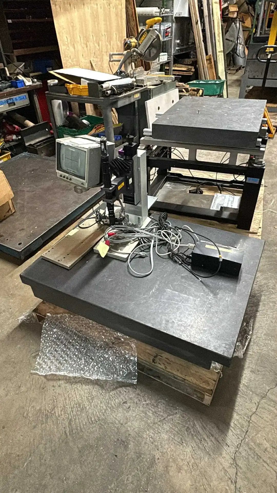 4'x3'x6" Granite Inspection Table With Microscopic Digital Readout