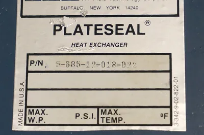 NEW ITT FLUID TECHNOLOGY 5-685-12-018-022 HEAT EXCHANGER 568512018022