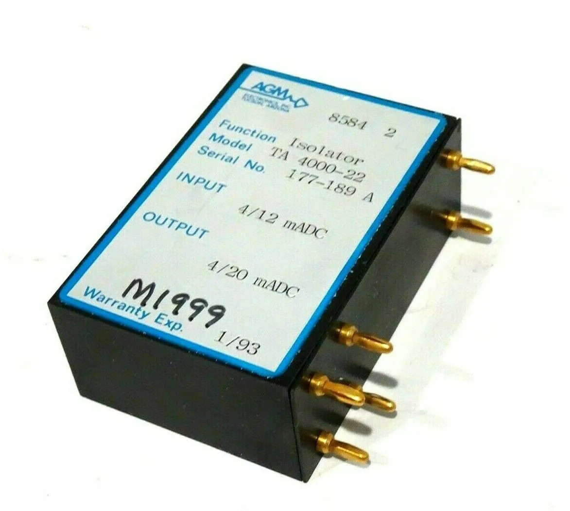 USED AGM ELECTRONICS TA-4000-22 ISOLATOR 4/12MADC TA400022
