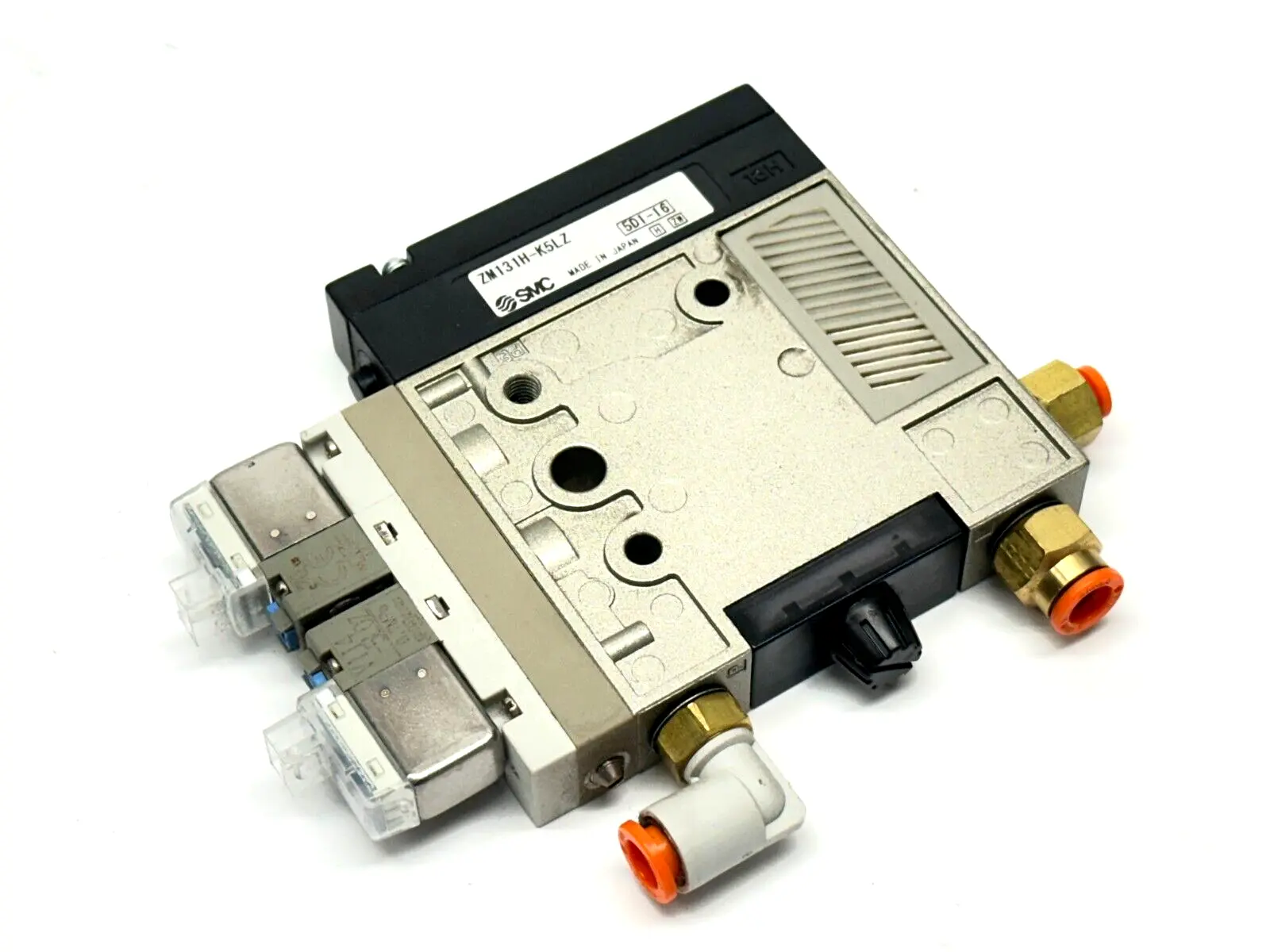 Used SMC High Pressure Vacuum Generator w/ V114-5LOZ Solenoids Solenoid Regulators Michigan US | Maverick Industrial Sales #1463102