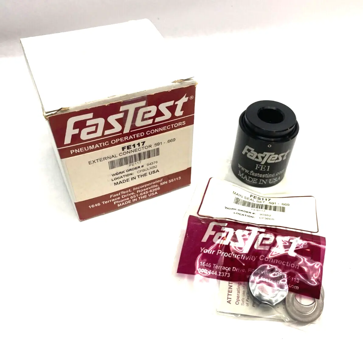 New | in-Stock Fastest External Pneumatic Connector .591-.669 Parts (Hydraulics and Pneumatics) Michigan US | Maverick Industrial Sales #1392800