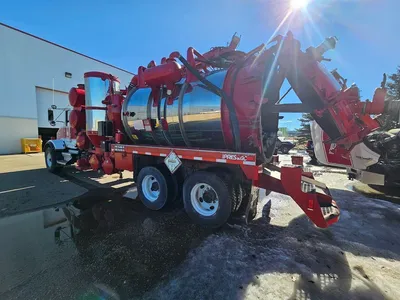Used 2001 Presvac Systems PowerVac 5300 Vacuum Truck Michigan US | American Contractors Equipment Supply #1045788