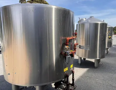 USED CRIVELLER BREWHOUSE SYSTEM (INCLUDES HLT 21, MLT 32, BK 21, WP 19)