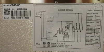 171-0049 48” Self Contained Refrigerated Chef Base