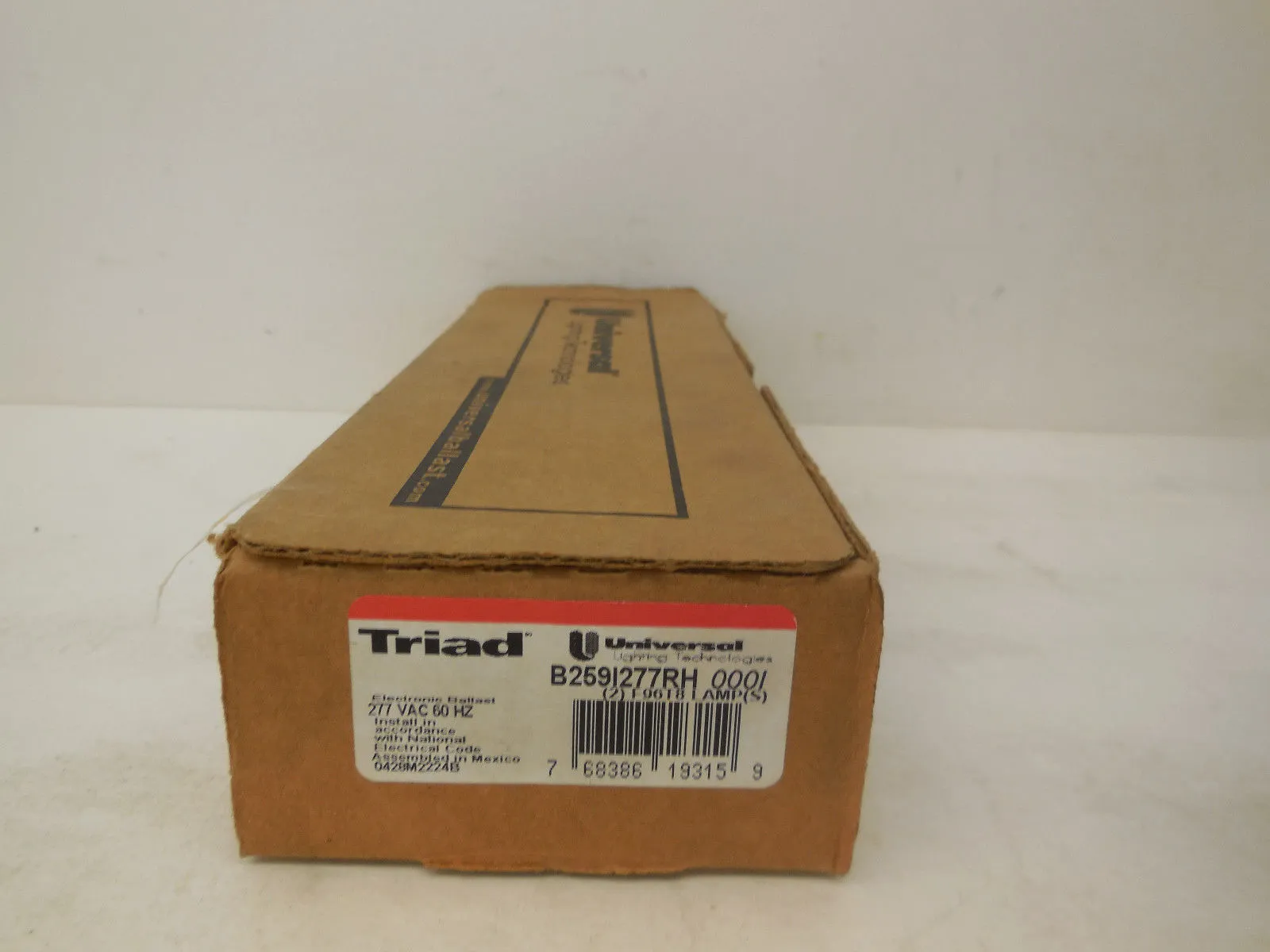 NEW TRIAD UNIVERSAL LIGHTING B259I277RH-000I BALLAST B259I277RH000I