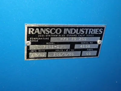 Used 1982 RANSCO INDUSTRIES 71011 Heat Treating Units Ohio US | HGR 24 #729467