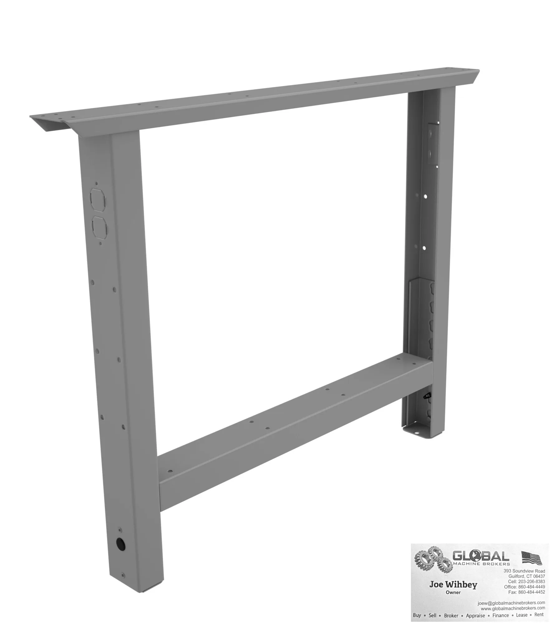 Tennsco AL-3224, 24d"x32h" x Adjustable Work Bench Legs Medium Grey