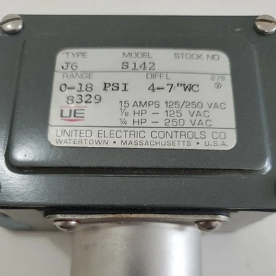 NEW UNITED ELECTRIC J6-S142