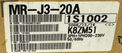 NEW MITSUBISHI MR-J3-20A SERVO AMPLIFIER MELSERVO MR-J