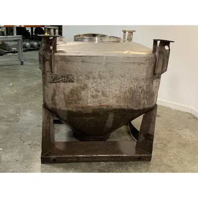 Used 1000 Liter (35 cu. Ft) IBC Matcon Stainless Steel Portable Tote Bin