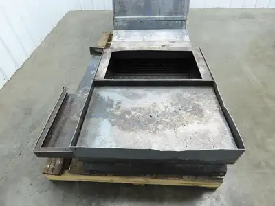 Enomoto 37"W x 8' 4" Chip Conveyor 26"Belt 46" Discharge 220V *READ*