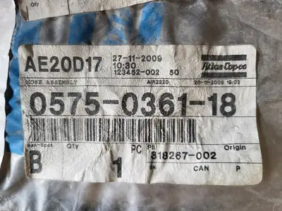 New | in-Stock ATLAS COPCO 0575-0361-18 Parts (Hydraulics and Pneumatics) British Columbia CA | Lenmark #257531