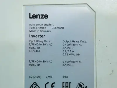 USED LENZE I51AE175F10V11001S