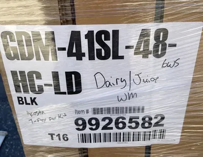 True New GDM-41SL-48-HC-LD 46” 2 Door Merchandiser!
