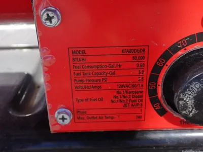 USED DYNAGLO KFA80DGDR