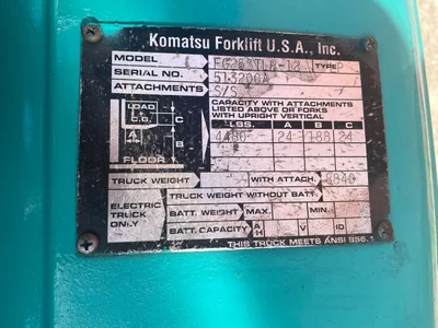 Used KOMATSU FG25ST-12 Internal Combustion Forklifts: Pneumatic Tire Texas US | 4K Lift Co #1503942