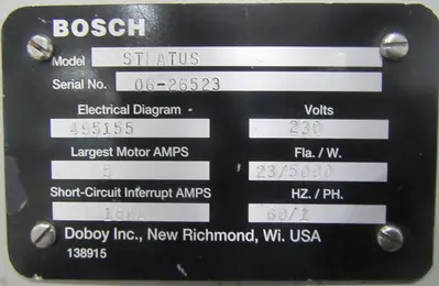 Used BOSCH STRATUS Wrapping Machines Illinois US | Equipment Relocation Services #1418377