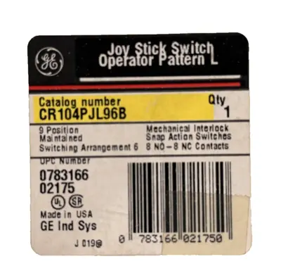 NEW GENERAL ELECTRIC CR104PJL96B
