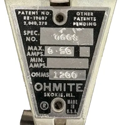 NEW OHMITE 0668