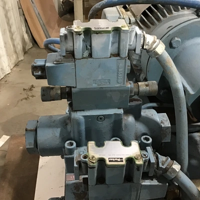 Parker PU15493 Hydraulic Power Unit Tank Cap 20Gal Pump Flow 7GPM 2500PSI Max Press