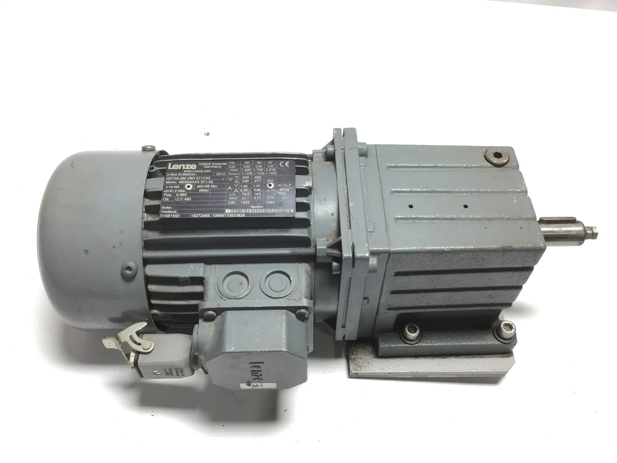 Lenze GST04-2M VBR 071C42 Helical Gear Motor